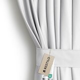 AmeliaHome Curtain VELVET color white style classic silver eyelets type of material - textiles velvet 140x245 Cijene