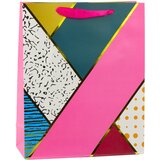  Paper Gift Bag Geometric Patterns 32 x 26 x 12 cm | shoptok.hr