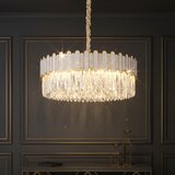 Toolight Viseća lampa s kristalićima APP1747-8CP 60 cm Zlato | shoptok.hr