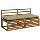  Jastučići za klupe VIANEN 2 kom. 100% poliester Svijetlo zelena - Svijetlo zelena 150 x 60 x 12 cm | shoptok.hr