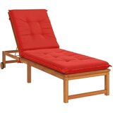  Jastučić za ležaljku GEMERT 100% poliester Crvena - Crvena 190 x 60 x 9 cm Poliester | shoptok.hr