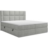 Boxxx POSTELJA Z VZMETNICO 160 cm x 200 cm , tekstil svetlo siva | Shoptok.si