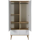 Qu-ax dvodelna omara flow white & oak | Shoptok.si