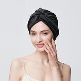 INF Svilena kapa za spanje, kapa za lase za spanje, satenska kapa za skodrane lase Black, (21779128) | Shoptok.si