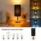  Brilagi - Stona lampa sa USB priključkom TABLON 1xE27/25W/230V hrast/crna | Eponuda.com