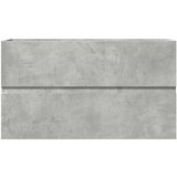 vidaXL Kupaonski viseći ormarić siva boja betona 80x38,5x45 cm drveni | shoptok.hr