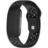 INF Dihajoči silikonski nadomestni pašček za Hume Band 2.0 Black, (5000505959) u