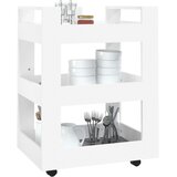  Kuhinjska kolica bijela 60 x 45 x 80 cm od konstruiranog drva | shoptok.hr