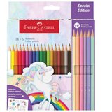  BOJE DRVENE 18BOJA PLUS 6BOJA DRVENIH PASTEL UNICORN FABER CASTELL 111221 BLISTER | Shoptok.si