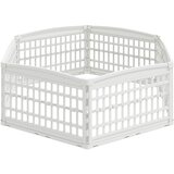  Ograda za Pse s 6 Panoa Bijela 179 x 151 x 58 cm Plastika | shoptok.hr