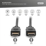 Digitus HDMI priključni kabel HDMI-A vtič\, HDMI-A vtič 2.00 m črna AK-330114-020-S 4K UHD\, pozlačeni konektorji HDMI kabel, (20410771) | Shoptok.si