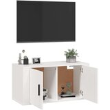 vidaXL Stenska TV omarica bela 80x34,5x40 cm | Shoptok.si