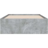 vidaXL Posteljni okvir s predali betonsko siv 75x190 cm inženirski les | Shoptok.si