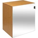 komoda sa OGLEDALOM MODUL 45X38X55CM DRVO/STAKLO NATURAL