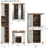 MID.YOU Kopalnica Wave, Bela, Hrast | Shoptok.si