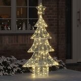  Božićno drvce s 160 LED svjetlima Topla bijela 150 cm Akril | shoptok.hr