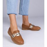 D/CEO marka niezdefiniowana Brown faux leather loafers with rhinestones Berita | shoptok.hr