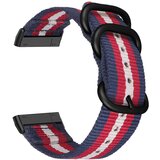 INF najlonski pašček za fitbit versa 3/Sense blue+red+black, (21872280) | Shoptok.si