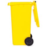  Kanta za otpad 120 L – žuta, plastika, s kotačima | shoptok.hr