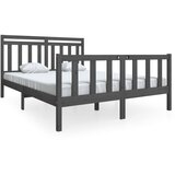 Furnova Posteljni okvir siv 150x200 cm trden les, (21936279) | Shoptok.si