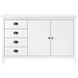 vidaXL komoda hill range bijela 130 x 40 x 80 cm od masivne borovine | shoptok.hr