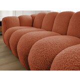 Bobochic Paris Opečnato oranžna sedežna garnitura iz tkanine bouclé 232 cm Hippolyte – | Shoptok.si