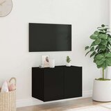 vidaXL Zidni TV ormarić s LED svjetlima crni 60 x 35 x 41 cm | shoptok.hr