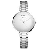 Pierre Ricaud Ženski quartz swarovski sivi srebrni modni ručni sat sa srebrnim metalnim kaišem ( p22057.5143q ) | ePonuda.com