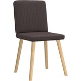  Jedilni stoli 6 kosov temno rjavo blago, (21828352) | Shoptok.si