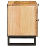  Noćni ormar 2 pcs Prirodna 40 x 33 x 46 cm Čvrsto drvo manga | shoptok.hr
