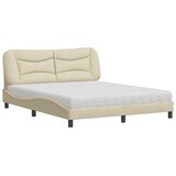  Krevet s madracem Hvar krem 160x200 cm od tkanine | shoptok.hr