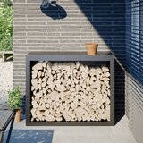 vidaXL stojalo za drva antracitno 100x40x80 cm jeklo Cene