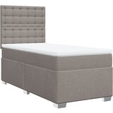 Maison Chic Box spring postelja - Vzmetna postelja z vzmetnico taupe 100x200 cm blago SL16641, (21883050) | Shoptok.si