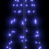  LED Božićno drvce s zemljanim klinovima Plava 250 cm Željezo | shoptok.hr