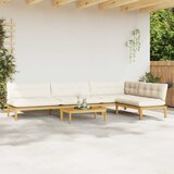  5 Komad Jedinične vrtne Pallet sofe Čvrsto drvo akacije | shoptok.hr