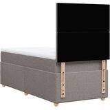  Krevet s oprugama i madracem smeđesivi 90x190 cm od tkanine | shoptok.hr