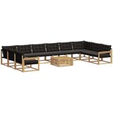  Set vanjskih sofa 11 kom. Bijela i crna | shoptok.hr