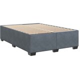 Krevet s box springom madracem i LED-om Tamnosiva 140 x 200 cm - Tamnosiva 140 x 200 cm Prošiveno gumbima | shoptok.hr