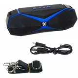  Bluetooth zvučnik bežični USB 1200mAh FM radio plavi
