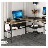 Hanah home Radni sto Greta L Matte Black