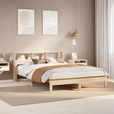 vidaXL Okvir kreveta bez madraca 135 x 190 cm od masivne borovine | shoptok.hr