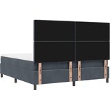  Krevet s opruga kutije Tamno siva 200 x 180 cm Baršun | shoptok.hr