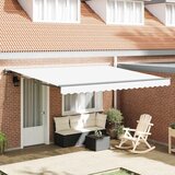 vidaXL retraktilna tenda bela 400x300 cm | Shoptok.si