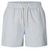 Selected Kratke hlače & Bermuda Cooper-Seersucker Swim Trunks - Blue Mirage Modra Cene