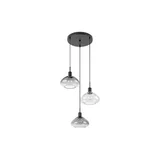 visilica dvora E27 3x max 40W mat crno (72023)