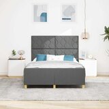  Krevetna konstrukcija Tamno siva 140 x 190 cm tkanina | shoptok.hr