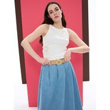 Sinsay Midi suknja od trapera s pojasom | shoptok.hr
