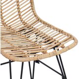  Barski stolac 2 pcs 44 x 52 x 111 cm Ratan i čelik | shoptok.hr