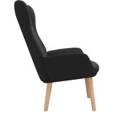  Stolica za opuštanje od tkanine crna | shoptok.hr