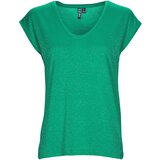 Pieces PCBILLO TEE LUREX STRIPES Zelena Cijene